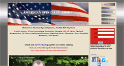 Desktop Screenshot of americanspecialtyammo.com